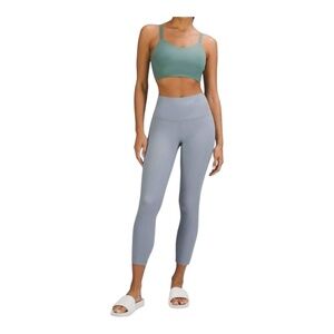 Lululemon Light Blue Ribbed Align Leggings 28” 6